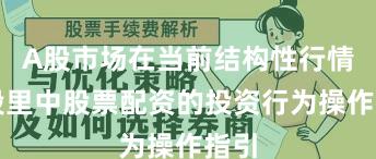 A股市场在当前结构性行情阶段里中股票配资的投资行为操作指引